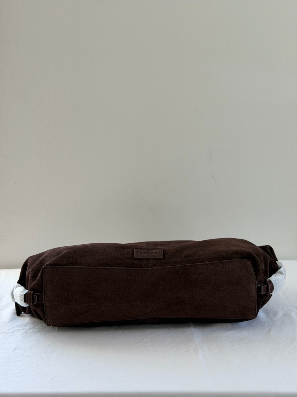 Staud Hester Satchel in Espresso Suede - Picture 12 of 13